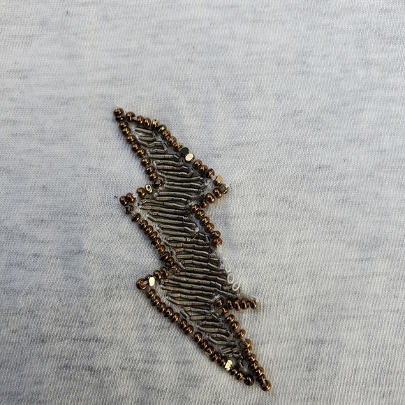 SUPER RARE Zadig & Voltaire Zen Embroidery Beaded Lightning Bolts⚡️S EUC - Picture 9 of 9
